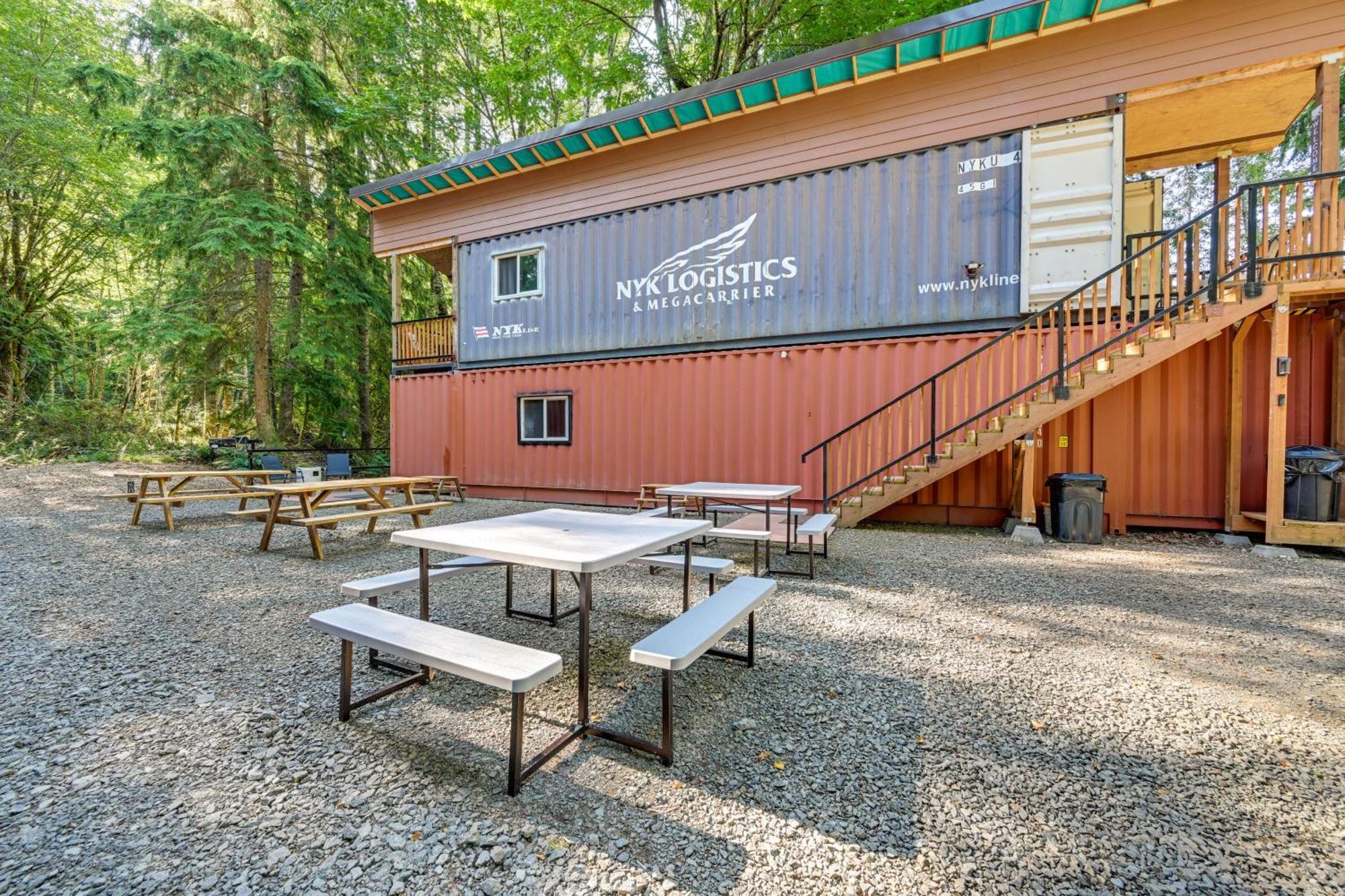 Unique Container Studio With Deck And Fire Pit! Buckley Exterior photo