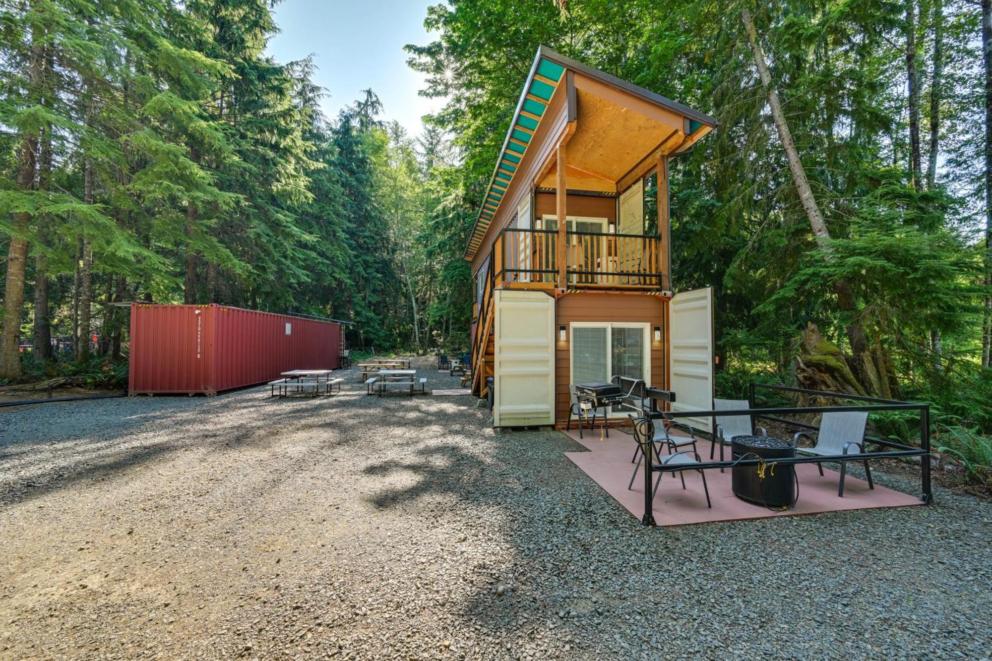 Unique Container Studio With Deck And Fire Pit! Buckley Exterior photo