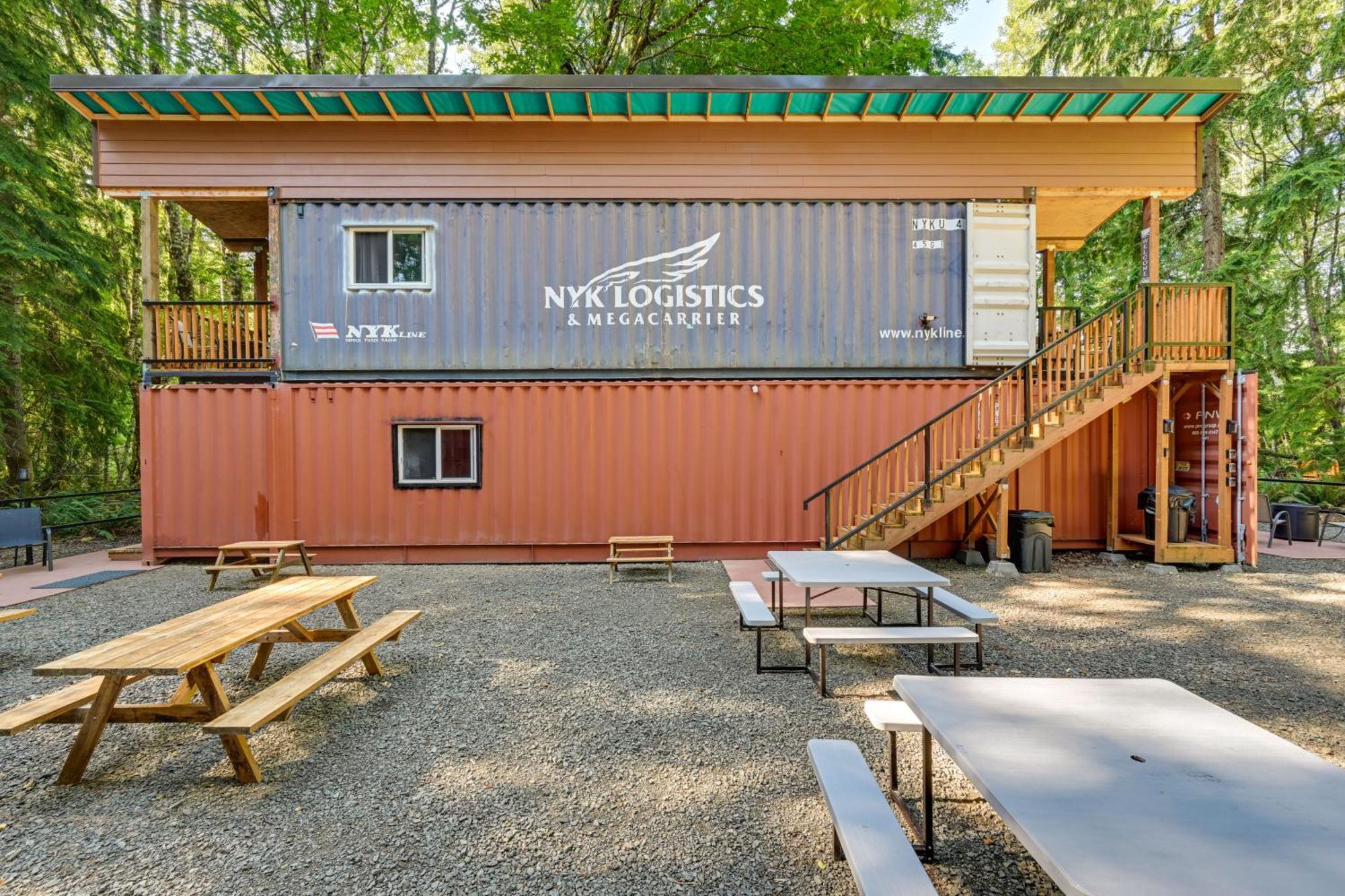 Unique Container Studio With Deck And Fire Pit! Buckley Exterior photo