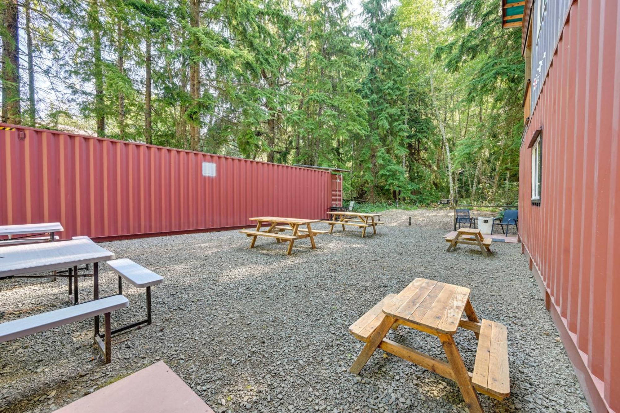 Unique Container Studio With Deck And Fire Pit! Buckley Exterior photo