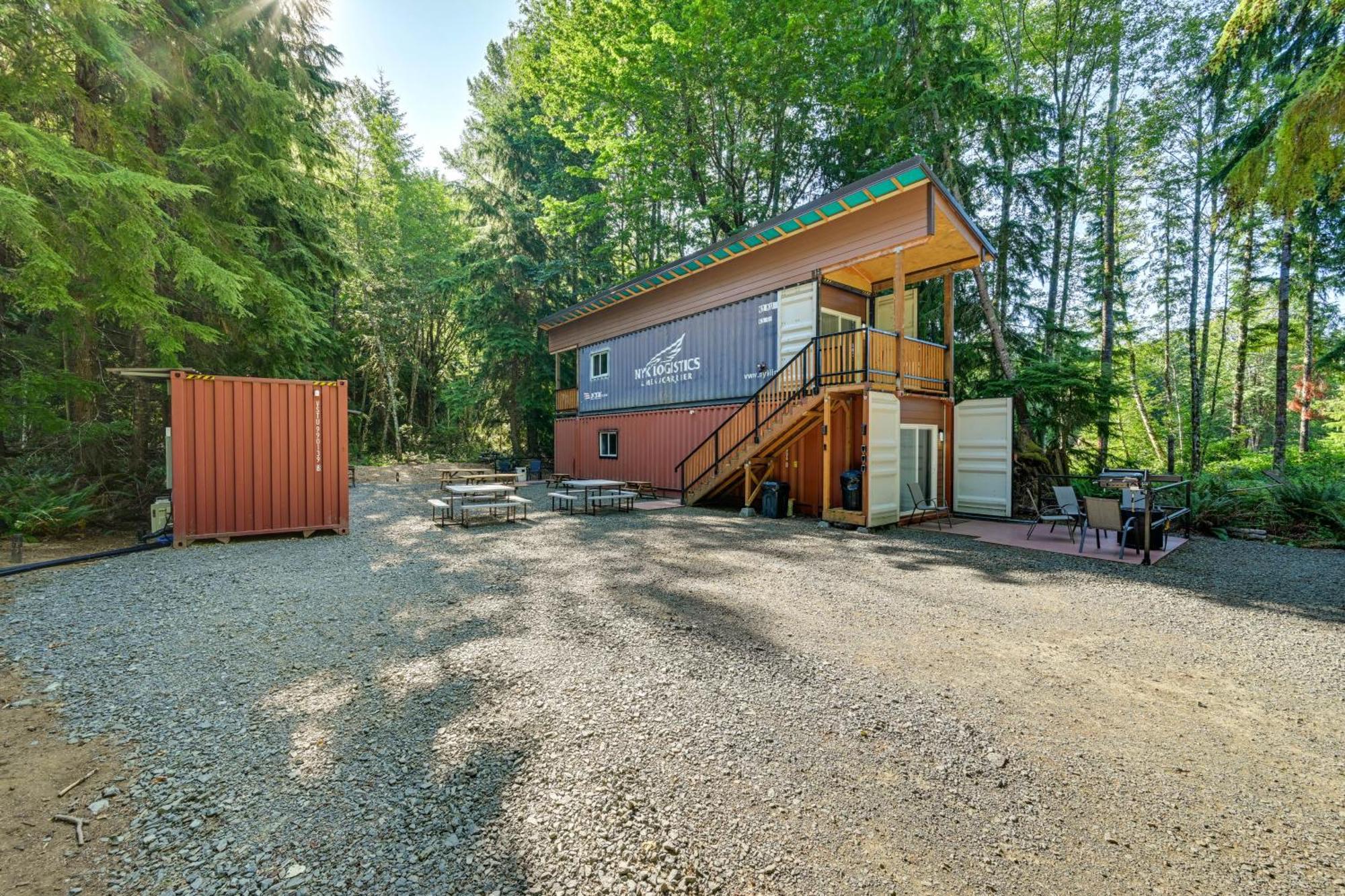 Unique Container Studio With Deck And Fire Pit! Buckley Exterior photo